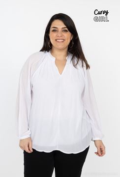 Immagine di PLUS SIZE CHIFFON PLAIN TOP